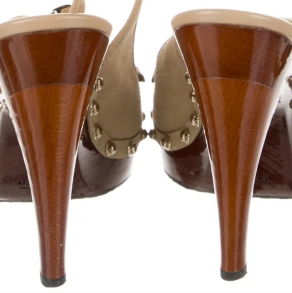 Gucci Ivory Suede Slingback w/platform - Picture 4 of 16